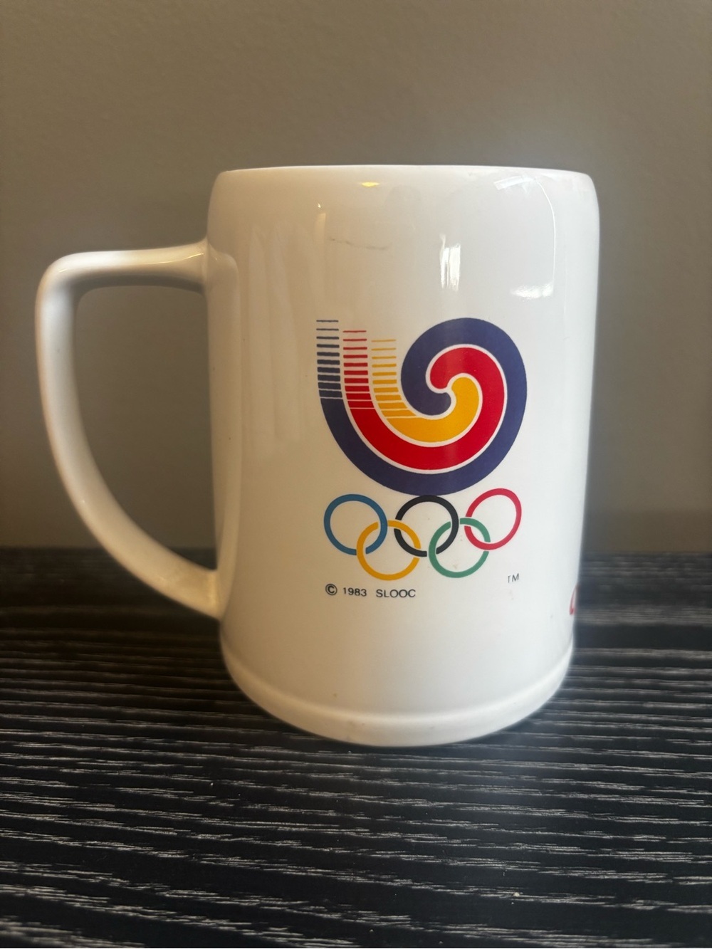 Vintage 1988 Seoul Olympics Official Mug OB Beer Korea Hodori Mascot Cup​